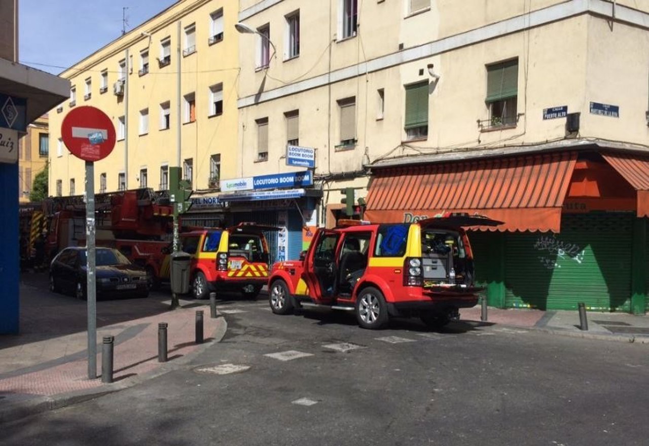 Incendio en Vallecas
