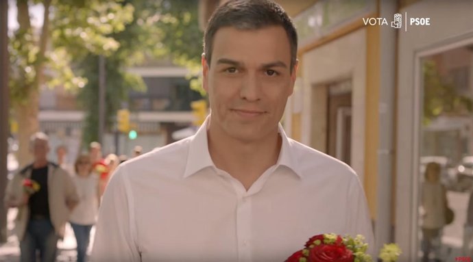 Pedro Sánchez en un vídeo electoral del PSOE para el 26J