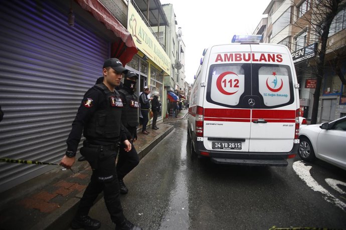 Una ambulancia en Estambul