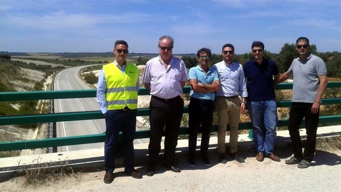 Obras en la variante de Marchena (Sevilla)