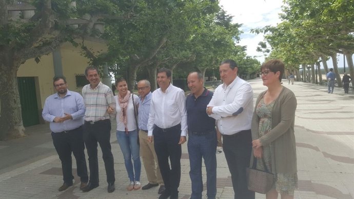 Carlos Fernández Carriedo, de visita en Benavente (Zamora).