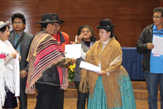 Ministra de Justicia Bolivia Cumbre Nacional de Justicia