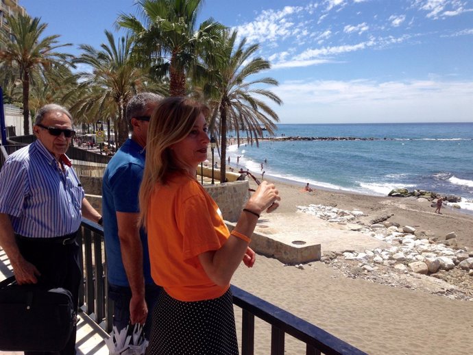 Irene Rivera, Ciudadanos, en playa de Marbella