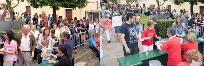 Íñigo de la Serna y Miguel Ángel Revilla en  fiestas del barrio San Francisco