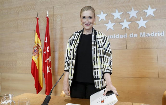 Cifuentes en la rueda de prensa posterior al Consejo de Gobierno