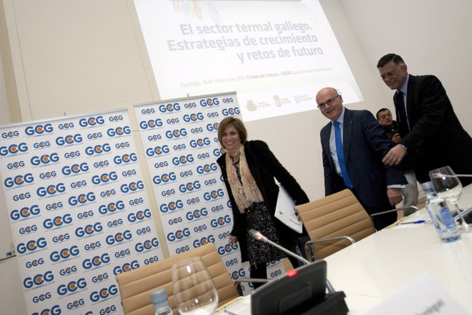 Manuel Baltar y Nava Castro en el foro de termalismo