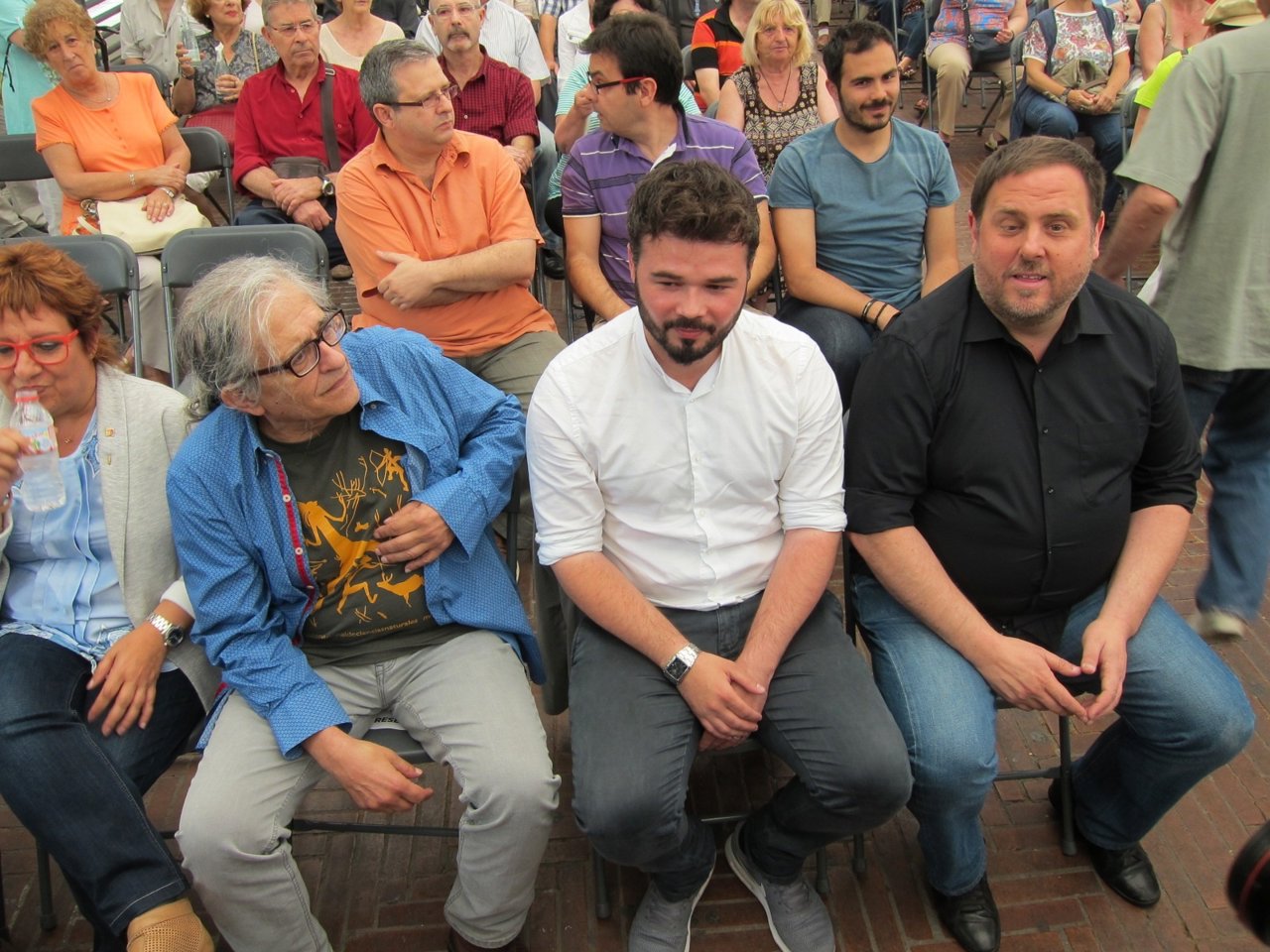 : R.Cotarelo, G.Rufián Y El Vpte.O.Junqueras (ERC)