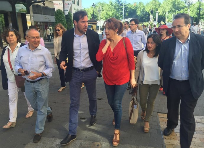 El alcalde de Valladolid, junto a candidatos del PSOE 