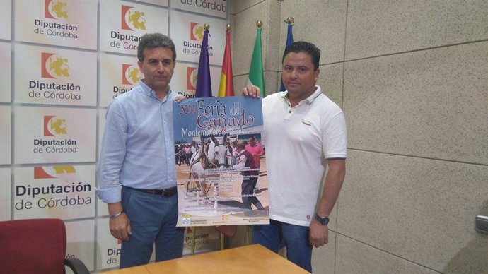 Sánchez (izda.) y García durante la presentación de la Feria del Ganado