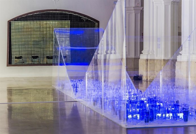 Algunas de las obras de Concha Jerez en Sala Verónicas de Murcia