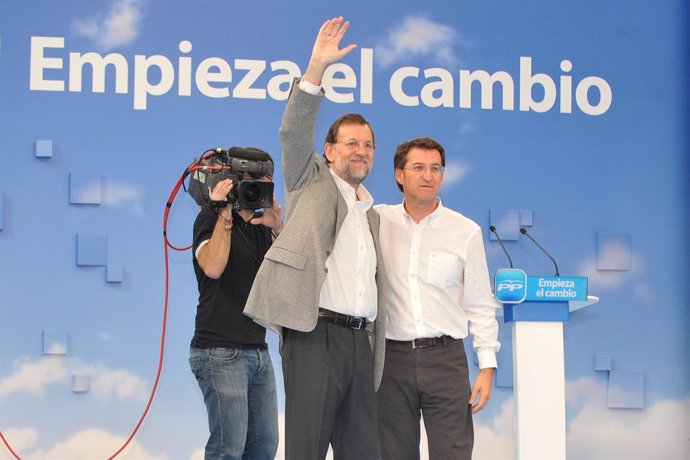 Rajoy Y Feijóo En A Coruña