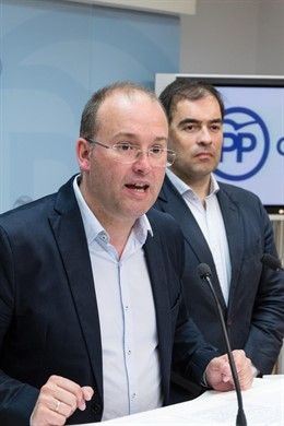 Miguel Tellado en rolda de prensa