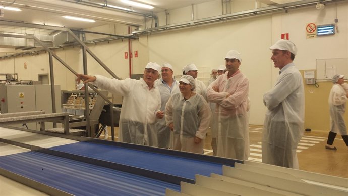 Bonig durante su visita a la empresa Fartons Polo