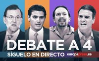 Los cuatro candidatos ya están 'en capilla' para su debate y todos coinciden: camisa blanca