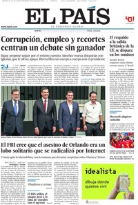 Las portadas de los periódicos de hoy, martes 14 de junio de 2016