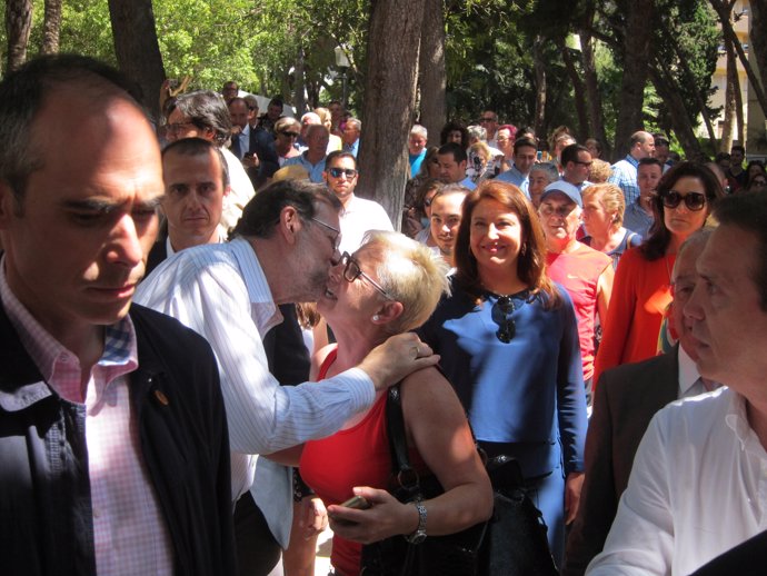 Mariano Rajoy participa en un acto en Roquetas de Mar