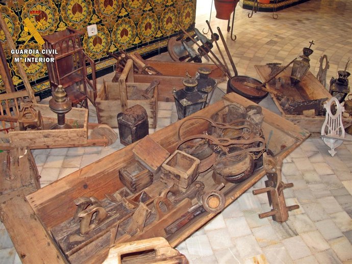 Objetos recuperados museo etnográfico