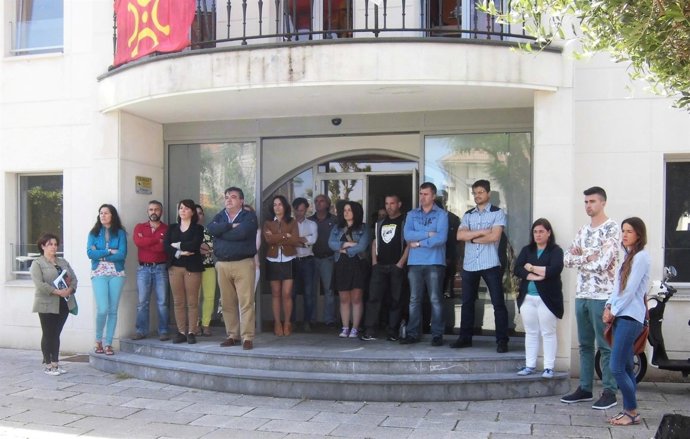 Minuto de silencio en Noja