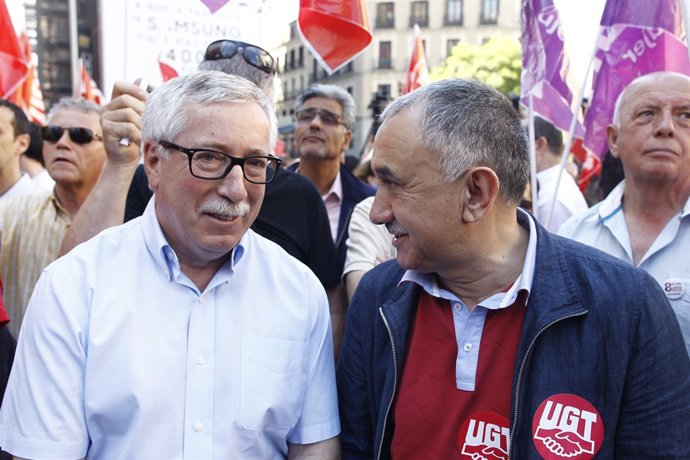 Ignacio Fernández Toxo y Pepe Álvarez