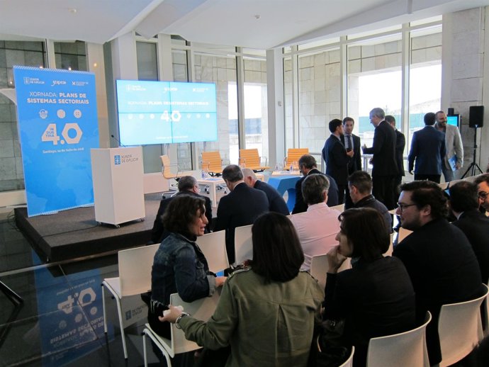 El conselleiro de Economía, Francisco Conde, en la jornada sobre industria 4.0