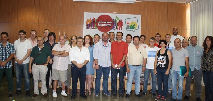 Reunión con trabajadores en conflicto.