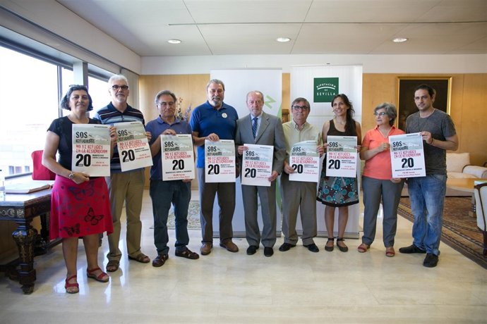 Promoción del cartel de la manifestación.