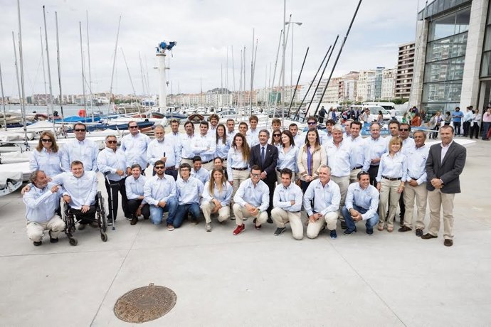 Presentación del equipo olímpico de vela en Santander 