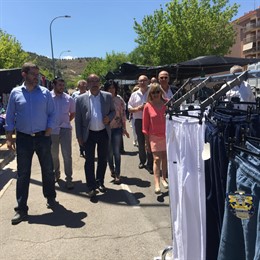 NOTA FOTO. Javier Lambán En Alcañiz (Teruel)