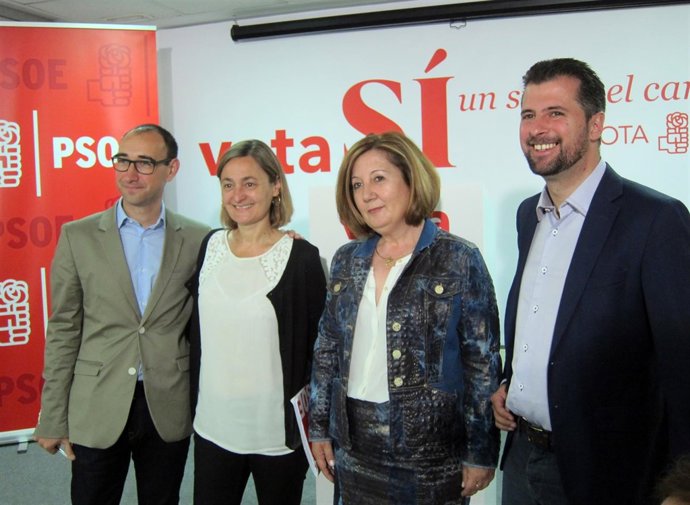 Tudanca y los candidatos por Salamanca