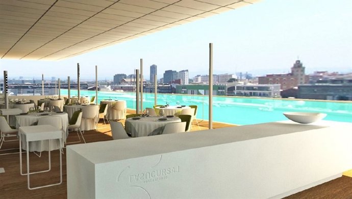 Vista desde el restaurante de Veles e Vents