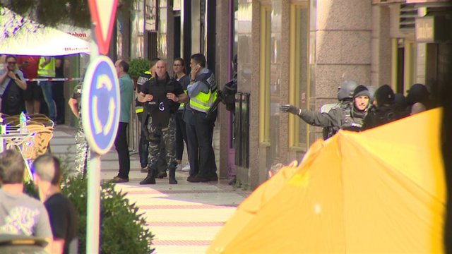 Un Policía se atrinchera en un restaurante de Alcobendas