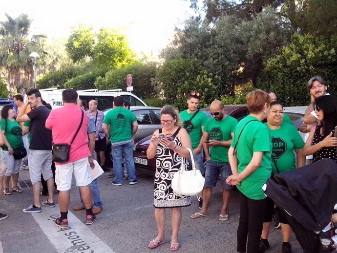 Concentración en San Juan en apoyo a la familia afectada.