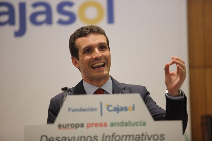 Pablo Casado, en los Desayunos de Europa Press Andalucía