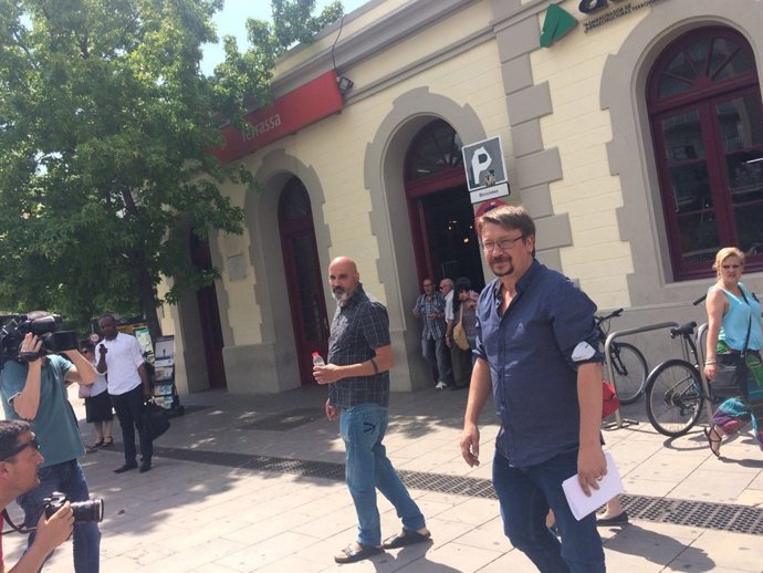 Xavier Domènech (ECP) en Rodalies Terrassa