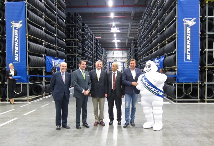 Inauguración de la nueva nave logística de Michelin en Valladolid