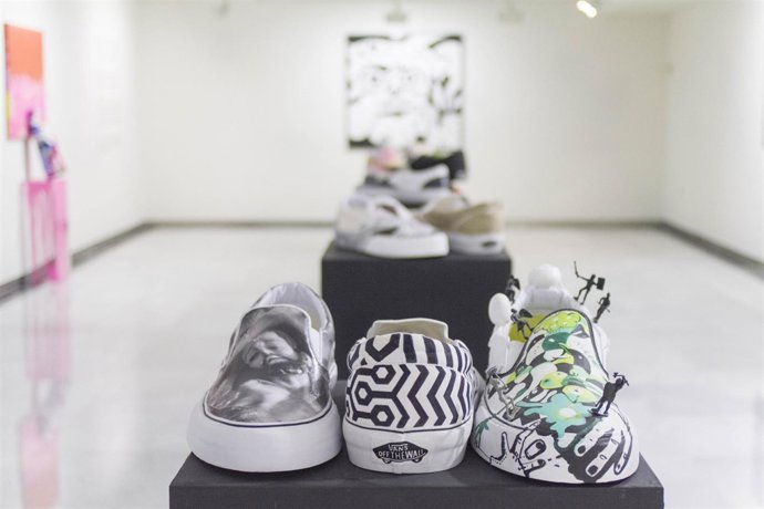 Una de las piezas de al exposición de arte urbano inaugurada por Unicaja