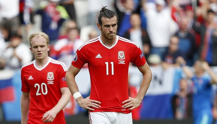 Gareth Bale con Gales en la Eurocopa