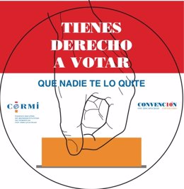 Cartel CERMI 'Tienes derecho a votar'