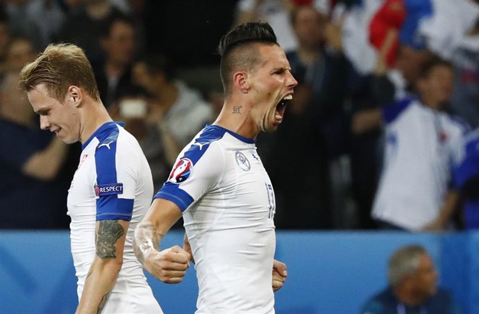 Hamsik marca en el Eslovaquia - Rusia