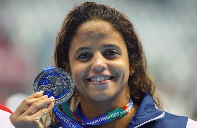 La nadadora brasileña Etiene Medeiros