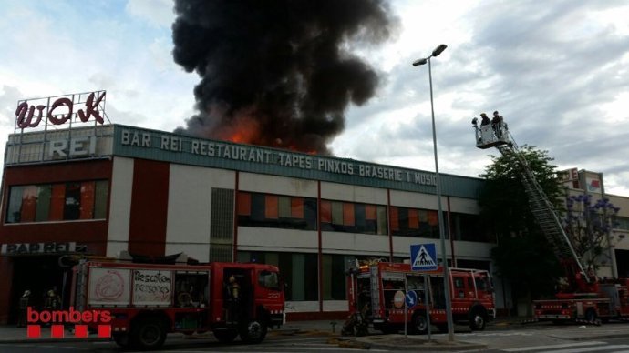 Incendio en un restaurante de Cornellà