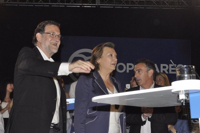 Mariano Rajoy, en el mitn del Partido Popular en Zaragoza