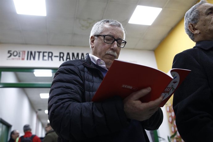 Ignacio Fernández Toxo inaugura la exposición sobre el 50 aniversario de CCOO