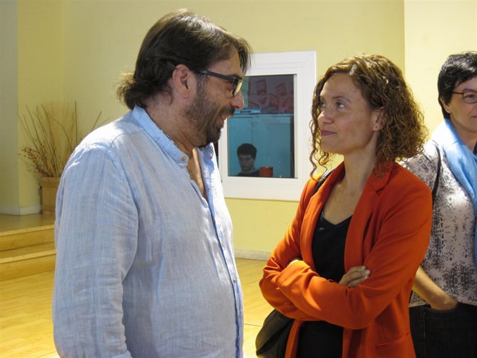Camil Ros (UGT) Meritxell Batet, Eva Granados (PSC)