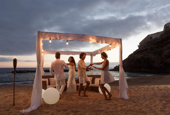 Boda en una playa de Tenerife