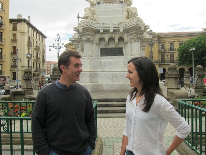 Ione Belarra y Eduardo Santos, candidatos de Unidos Podemos