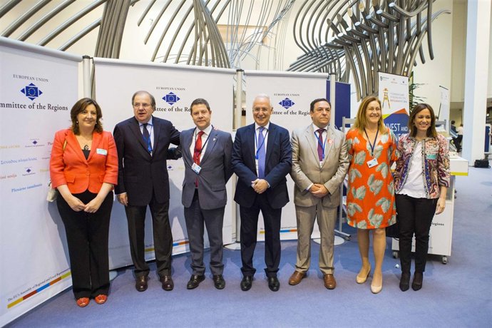 El presidente riojano con el castellano manchego y el castellano leonés en CDR