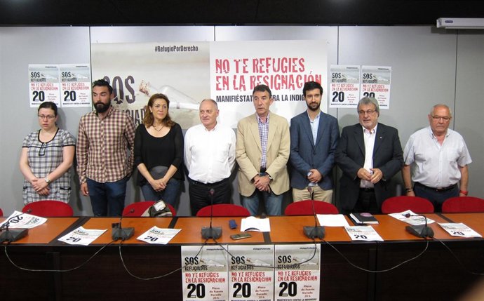 Partidos, sindicatos y colectivos sociales llaman a movilizarse por refugiados