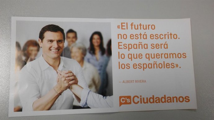 Propaganda electoral enviada por Ciudadanos a las casas de los electores del 26J