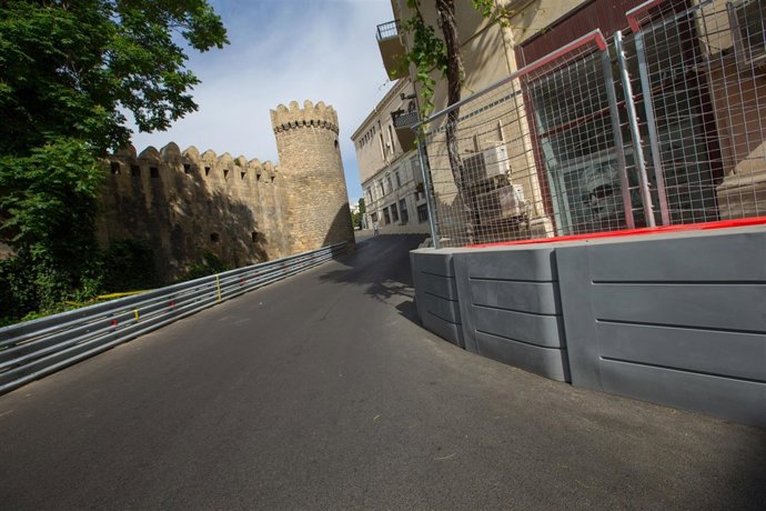 Circuito urbano de Bakú para el Gran Premio de Europa de F1